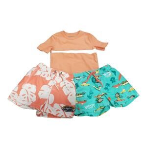 Baby Gap & Carter's Swimsuit Bundle = 2 Elastic Stretch Board Shorts & 1 Shirt